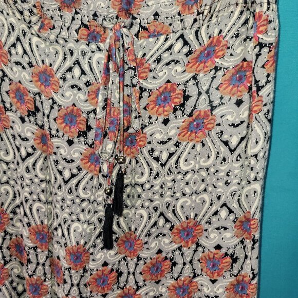 Angie Womens Boho Print Wide Leg Pants Size S Rayon - Picture 5 of 10